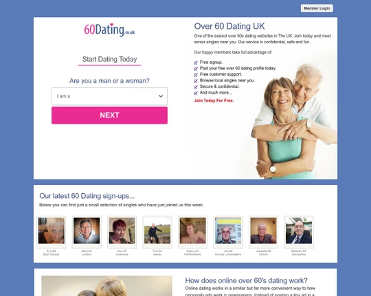 60dating.co.uk Logo