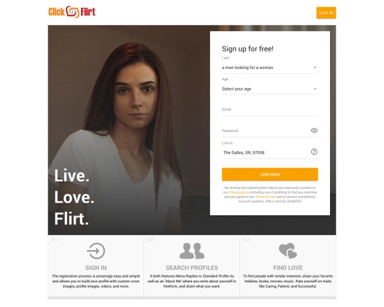 ClickAndFlirt.com Logo