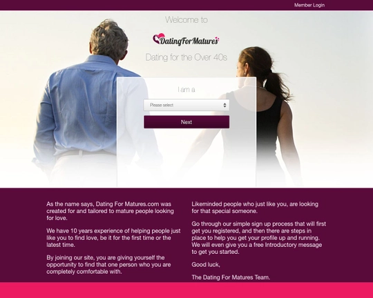 Dating for Matures Logo