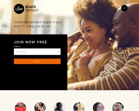 Just Black Singles Logo