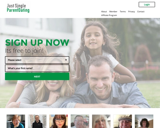 Just Single Parent Dating Logo