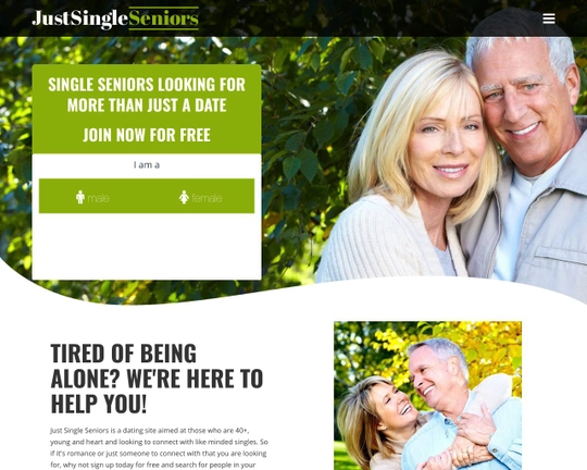 Just Single Seniors Logo