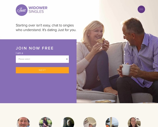 Just Widower Singles Logo