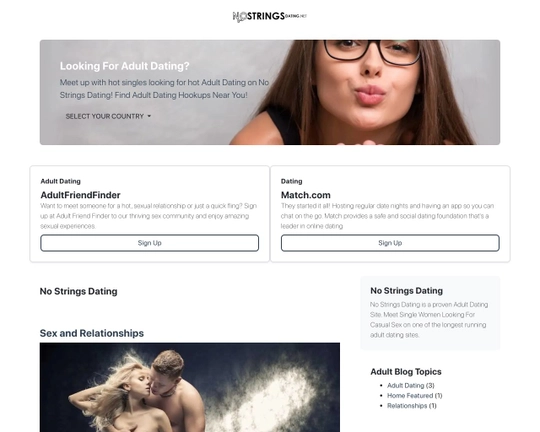 No Strings Dating Logo