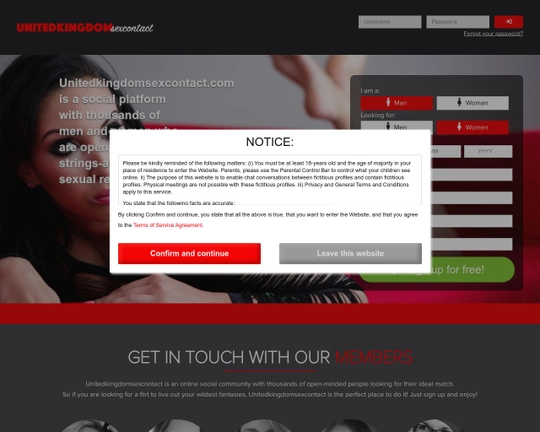 United Kingdom Sex Contact Logo